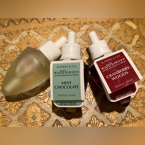 LOT OF 3 BATH & BODY WORKS WALLFLOWER REFILLS.